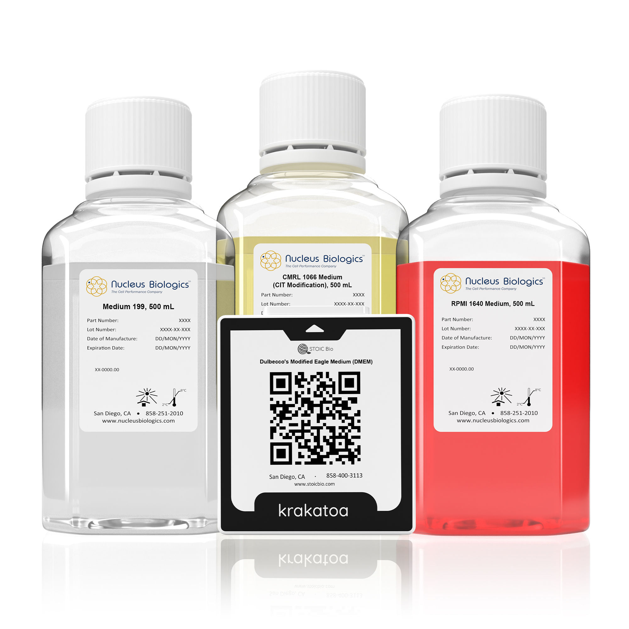 Image of media in bottle