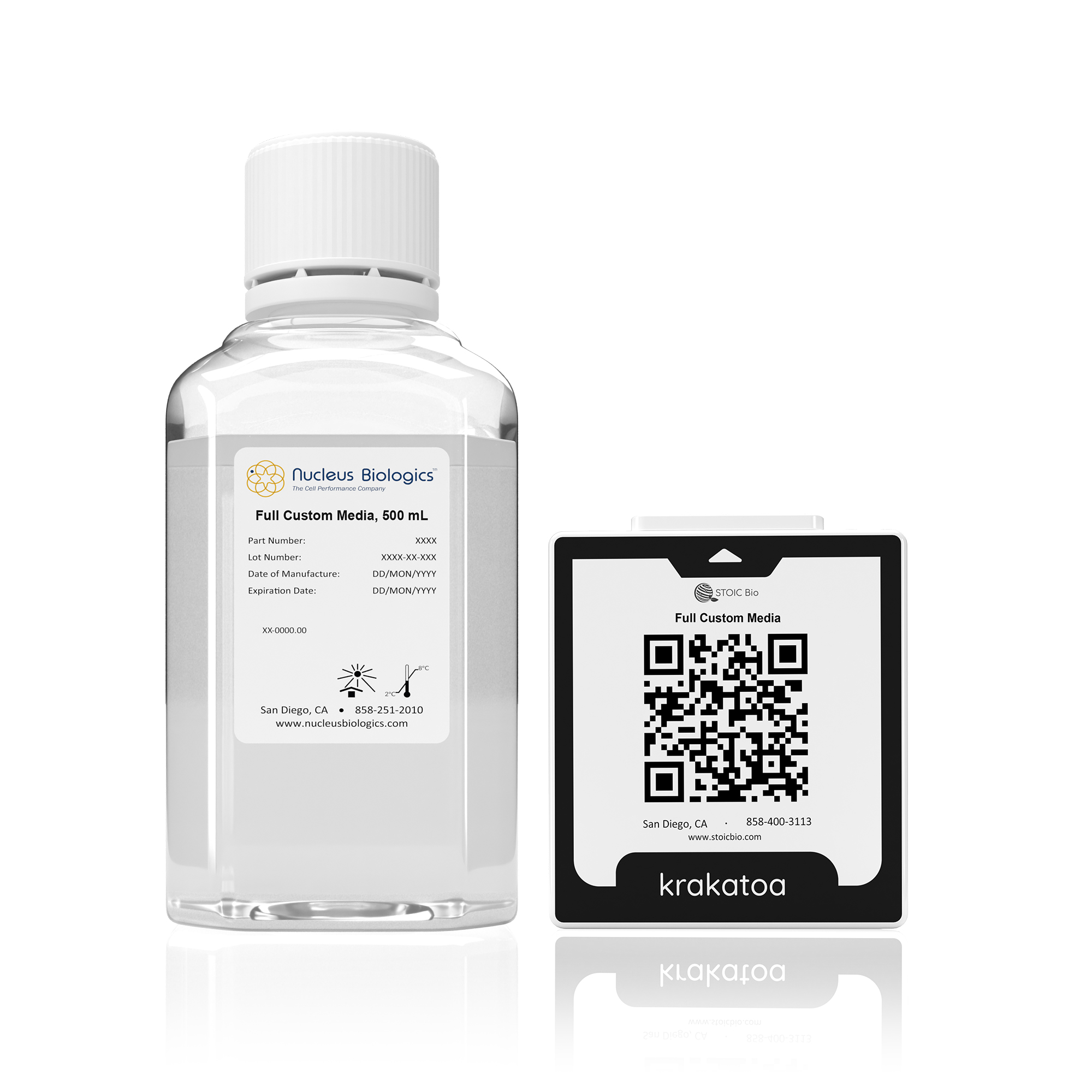 Image of media in bottle